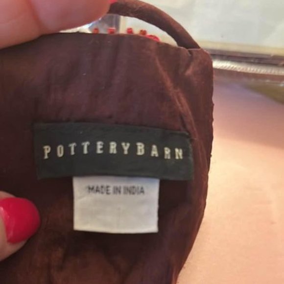 Brand New Pottery Barn Beaded Silk Curtain Tie Backs & Wall Hooks - Picture 4 of 6